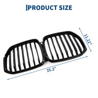 High-quality Glossy Black Grille for luxury car X5 G05 2018-2023, Compatible with XDrive40i/50i/45e/M50i, Front Exterior Accessory