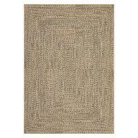 Garvee Washable Area Rugs Beige Yellow 5x7 Rug Non Slip Modern Soft Braided Print for Living Room Bedroom