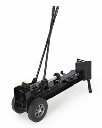 Garvee 12 Ton Manual Log Splitter, Hydraulic Wood Splitter with 9.8" Rubber Tires and Dual Speed Pump
