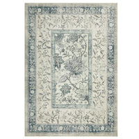 Garvee Washable Rugs for Indoor Use, Green Botanical Floral Print, Non-Slip Low Pile Soft Area Rug, Farmhouse Aesthetic Carpet for Living Room, Bedroom, Kitchen, Dining Room