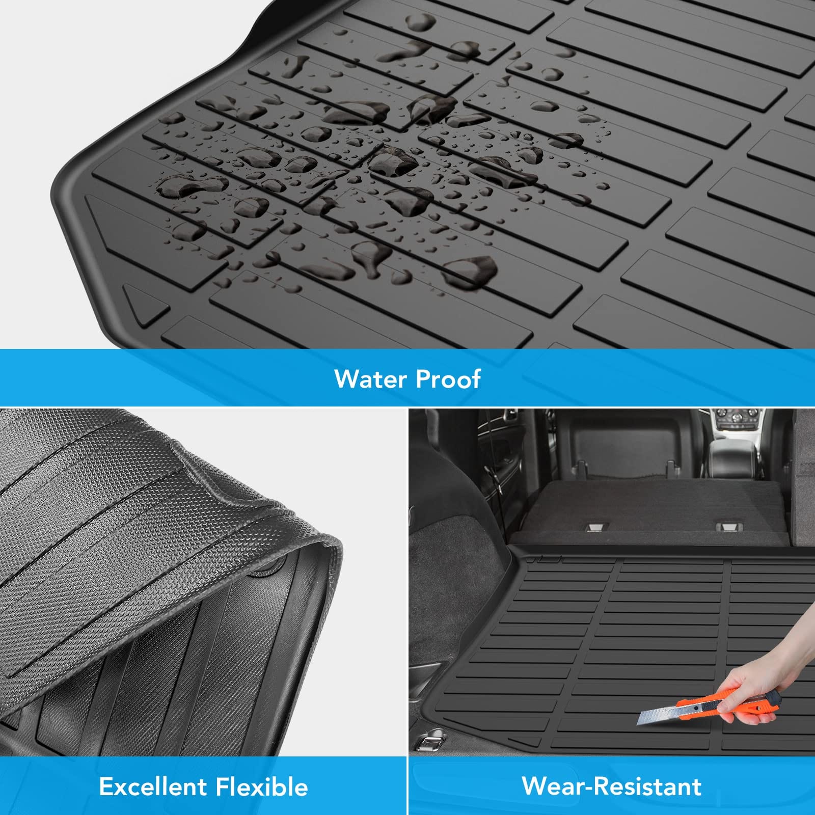 Durable Floor & Cargo Mat for Accord 2018-2022, Weatherproof
