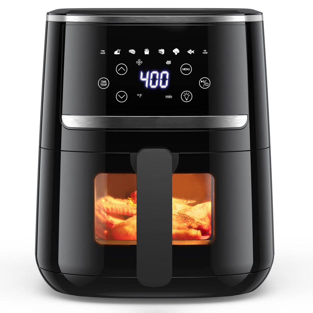 Air Fryer Oven 4.5L With Silicone Liner And Rapid Air Circulation