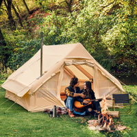 Garvee 6-8 Person Inflatable Camping Tent, Large Inflatable Tent House with Air Pump, Quick Assembly Luxury Camping Tent, Waterproof Oxford Fabric Suitable for All Seasons.