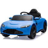 Garvee Ride - P Series: 12V Ride on Sports Car for Kids Licensed Aston Martin Battery Powered Car Toddles Ride on Toy with Remote Control, Horn, Soft Start, LED Lights, Music, USB, Electric Vehicle for Boys Girls (Blue) - Blue