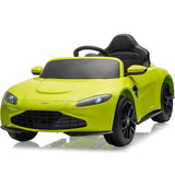Garvee Ride - P Series: 12V Ride on Sports Car for Kids Licensed Aston Martin Battery Powered Car Toddles Ride on Toy with Remote Control, Horn, Soft Start, LED Lights, Music, USB, Electric Vehicle for Boys Girls (Green) - Green