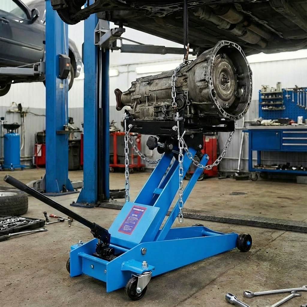 Garvee Hydraulic Transmission Service Floor Jack 1/2 Ton Capacity Low Profile Hydraulic Floor Jack for Trucks Blue