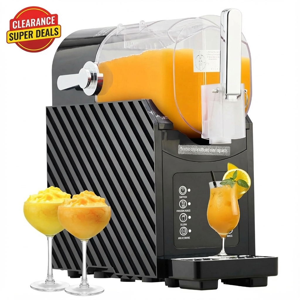 GARVEE 84oz (2.5L) Slushie Machine - Frozen Drink Maker with 3 Preset Modes (Slush, Frappe, Milkshake), LED Display, Auto-Clean, and One-Touch Dispensing for Margaritas, Smoothies, and Ice Cream (Black)