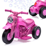 Garvee Ride - P Series: 6V Battery-Powered Electric Motorcycle with 1.9 Mph Speed, Led Headlights, Music, Pedal, Forward/Reverse, 3 Wheels | Motorbike Toy Gift for Toddlers 3 and Up - Pink - Pink