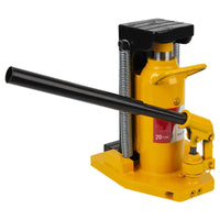 Garvee Toe Jack - 10 Ton Toe Lift, 20 Ton Top Lift, Hydraulic Jack with Manual Pump, Air Hydraulic for Machinery, Industry, Yellow
