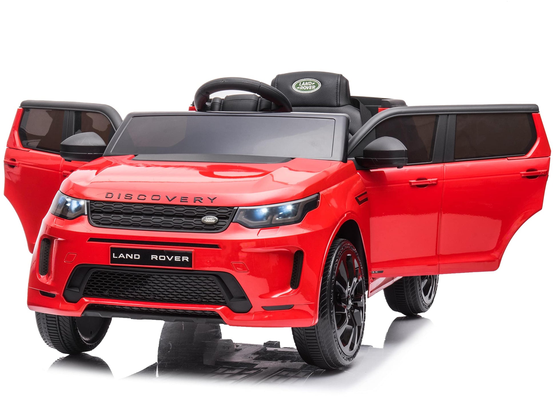Garvee Ride - P Series: 12V Land Rover mini Kids Ride-On Car: Remote Control, LED Lights, Bluetooth, Music, Radio, Battery Powered, for Ages 3-8 - Red