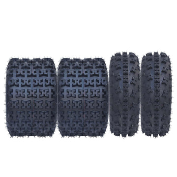 Garvee Set Of 4 ATV UTV All-Terrain Tires 22x7-10 Front 20x11-9 Rear 6-Ply Tubeless