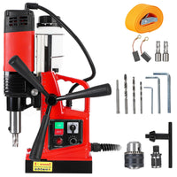 Garvee Magnetic Drill, 1300W 1.57" Boring Diameter, 2922lbf/13000N Portable Electric Mag Drill Press with Double Dovetail Rail, 810 RPM Variable Speed Drilling Machine