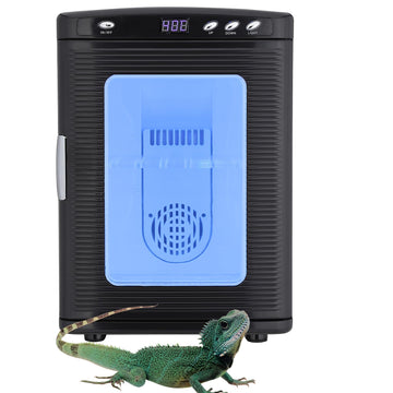 Garvee 25 L Incubator, Portable Reptile Science Laboratory Incubator, Temperature Controlled 5°C-60°C, for Small Reptiles（Black）