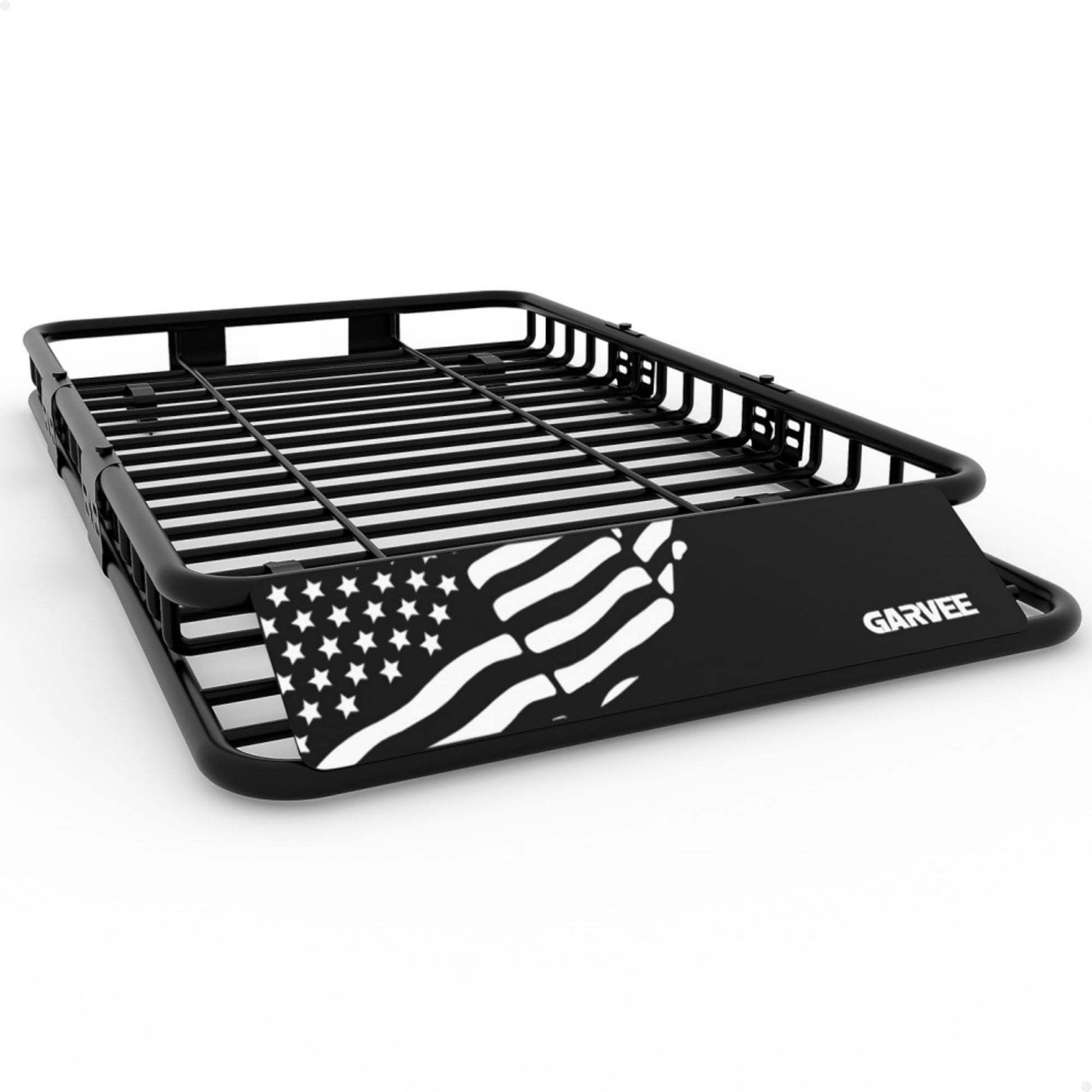 Garvee 64"x 39"x 6" Roof Rack Basket Rooftop Cargo Carrier with Extension Black Car Top Luggage Holder Universal for SUV Cars