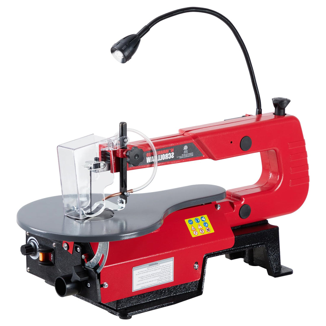 Garvee 16-Inch Variable Speed Scroll Saw, Extra-Large Adjustable Tilting Work Table and Led Work Light