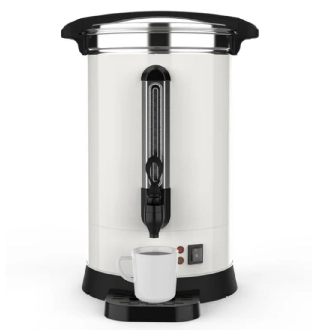 Garvee 120 Cups Coffee Urn,18L/4.8 Gallon Double Wall Commerical Coffee Maker for Buffet Catering Wedding Gathering,Large Capacity Hot Coffee Dispenser,Stainless Steel Hot Water Urn
