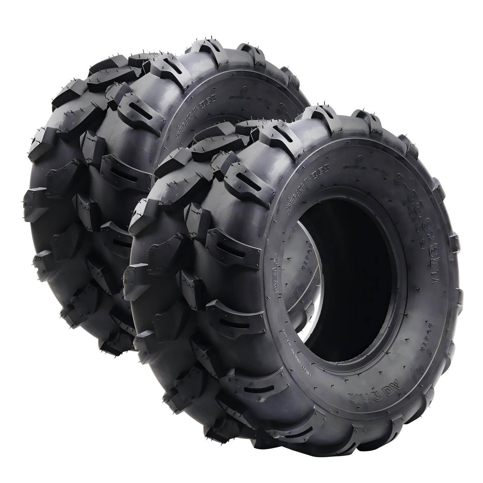 Garvee 18x9.5-8 ATV Tires, 4PR All Terrain Tubeless, Pack of 2, for ATV UTV Trail Sand Mud Off-Road