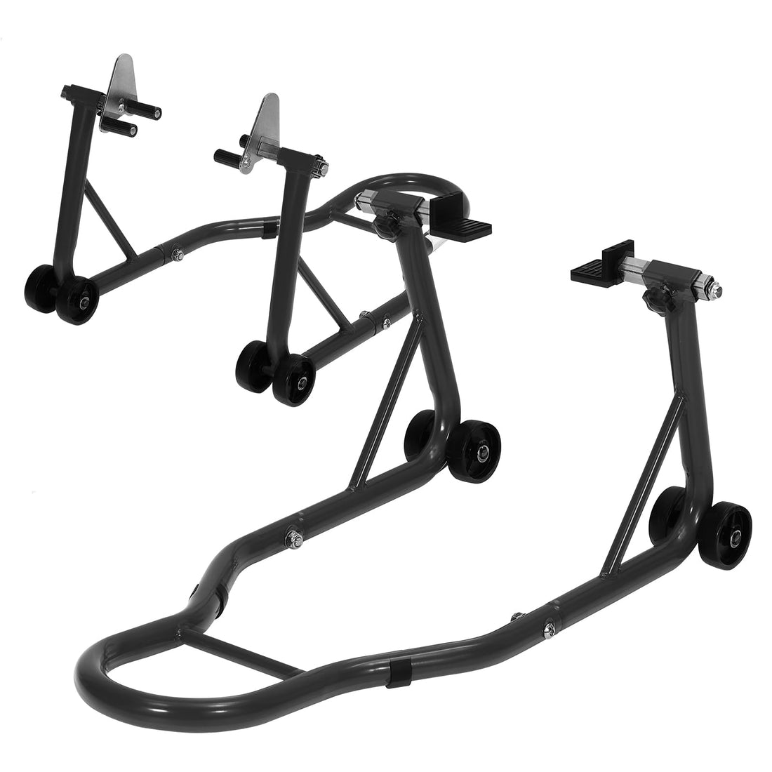 Garvee Motorcycle Stand Lift 900Lbs Capacity Adjustable Front & Rear Combo Steel Frame Powder-Coated Durable Universal Fit Maintenance Use