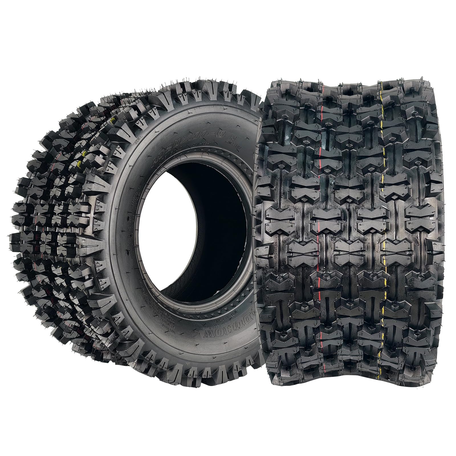 Garvee 20x11-9 Sport Racing ATV Tires - Tubeless Knobby Tread Off-Road Tires, Black