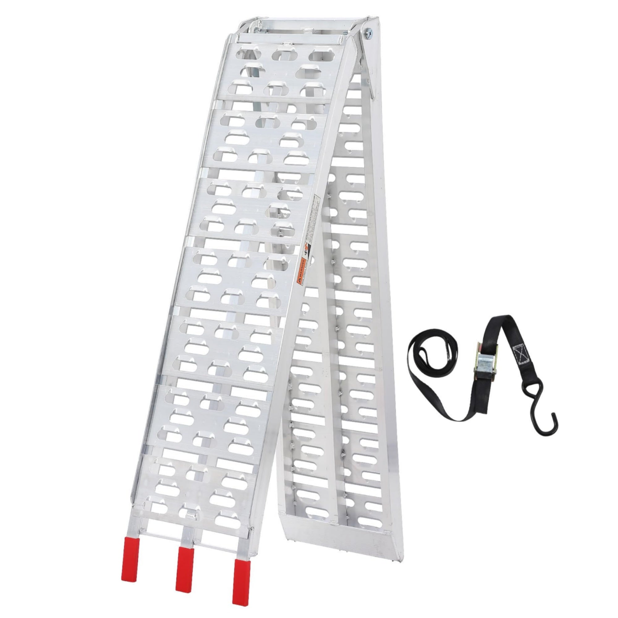 Garvee Folding Loading Ramp, 750 lbs Capacity, Aluminum Portable ATV UTV Ramp Motorcycle Ramp for Dirt Bikes, Carts, Lawn Mowers, Snow Blowers