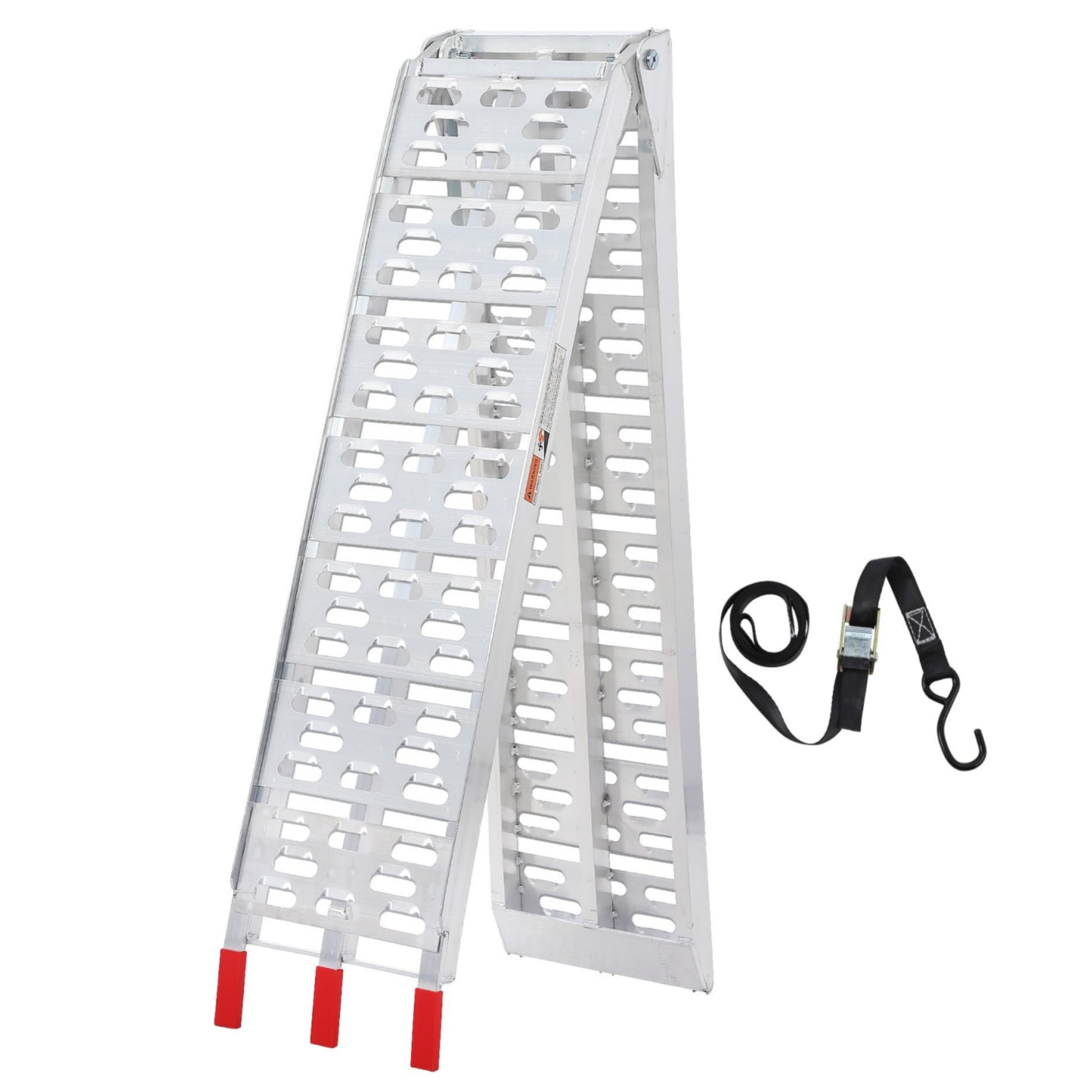 Garvee Folding Loading Ramp, 750 lbs Capacity, Aluminum Portable ATV UTV Ramp Motorcycle Ramp for Dirt Bikes, Carts, Lawn Mowers, Snow Blowers