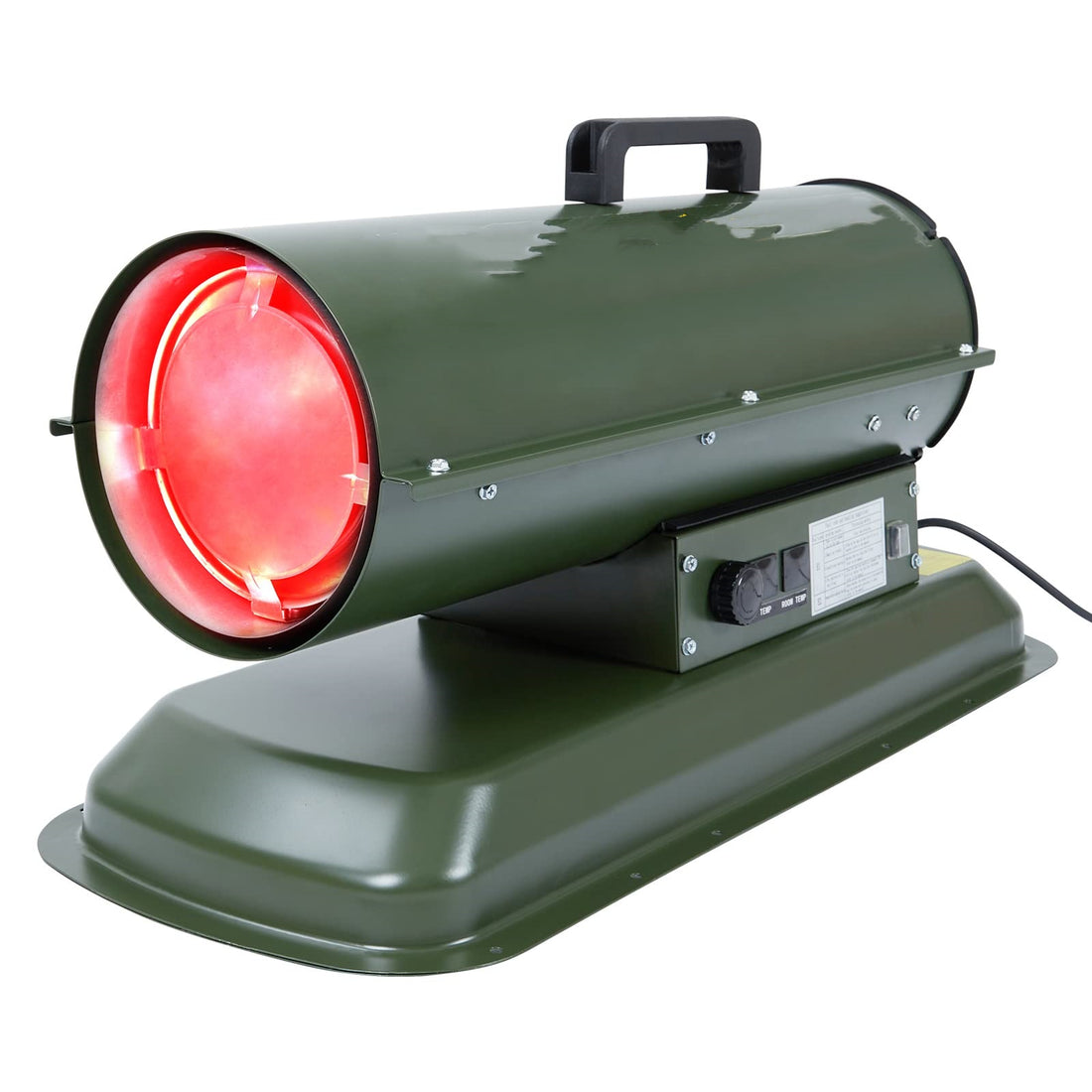 Garvee 80000 BTU Forced Air Diesel and Kerosene Heater, Thermostat Control, Portable for Outside, Jobsite, Garage, Construction, Green