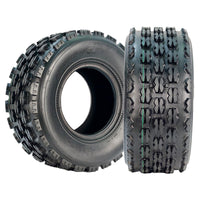 Garvee 19x7-8 ATV/UTV Knobby Sport Tires - Front 19x7x8 Mini Bike Tires, 4-Ply Tubeless All-Terrain, Black