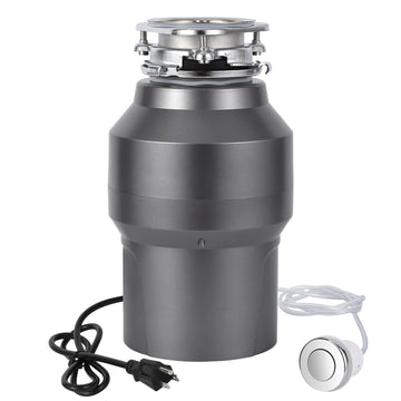 Garvee 1/2HP Garbage Disposal, 380W 110V Food Waste Grinding System for Kitchen Sinks, Continuous Feed Food Waste Disposer With 14 Inch Power Cord, 3500r/Min, wirelee Switches