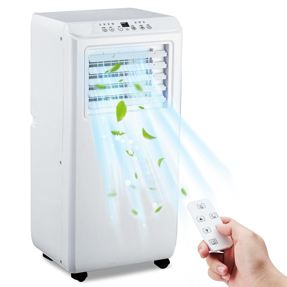 Garvee 10000 BTU Portable Air Conditioner Unit -Air Conditioner Cools Up to 450 Sq.Ft with Cool, Fan and Dry Function, Dehumidifier & Fan Modes for Room Office Dorm Bedroom