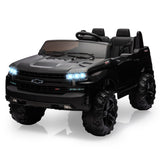 Garvee Ride - P Series: 24V 2-Seater Ride On Car For Kids For 3 - 8 years, Licensed Chevrolet Silverado - Black - Black