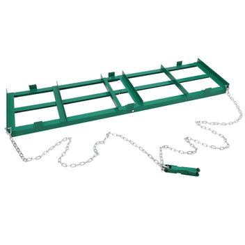 Garvee Driveway Drag 96" Width, Tow Behind Drag Harrow 20" Length, 6" Height, Driveway Tractor Harrow with Heavy Duty Chain, Driveway Grader for ATV, UTV, Tractor, Mower