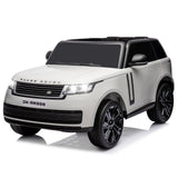 Garvee Ride - P Series: 24V 2-Seater Land Rover Ride-On Car For age 3+, With MP3, 3 Speeds, Remote Control, LED, 4-Wheel Suspension - White - White