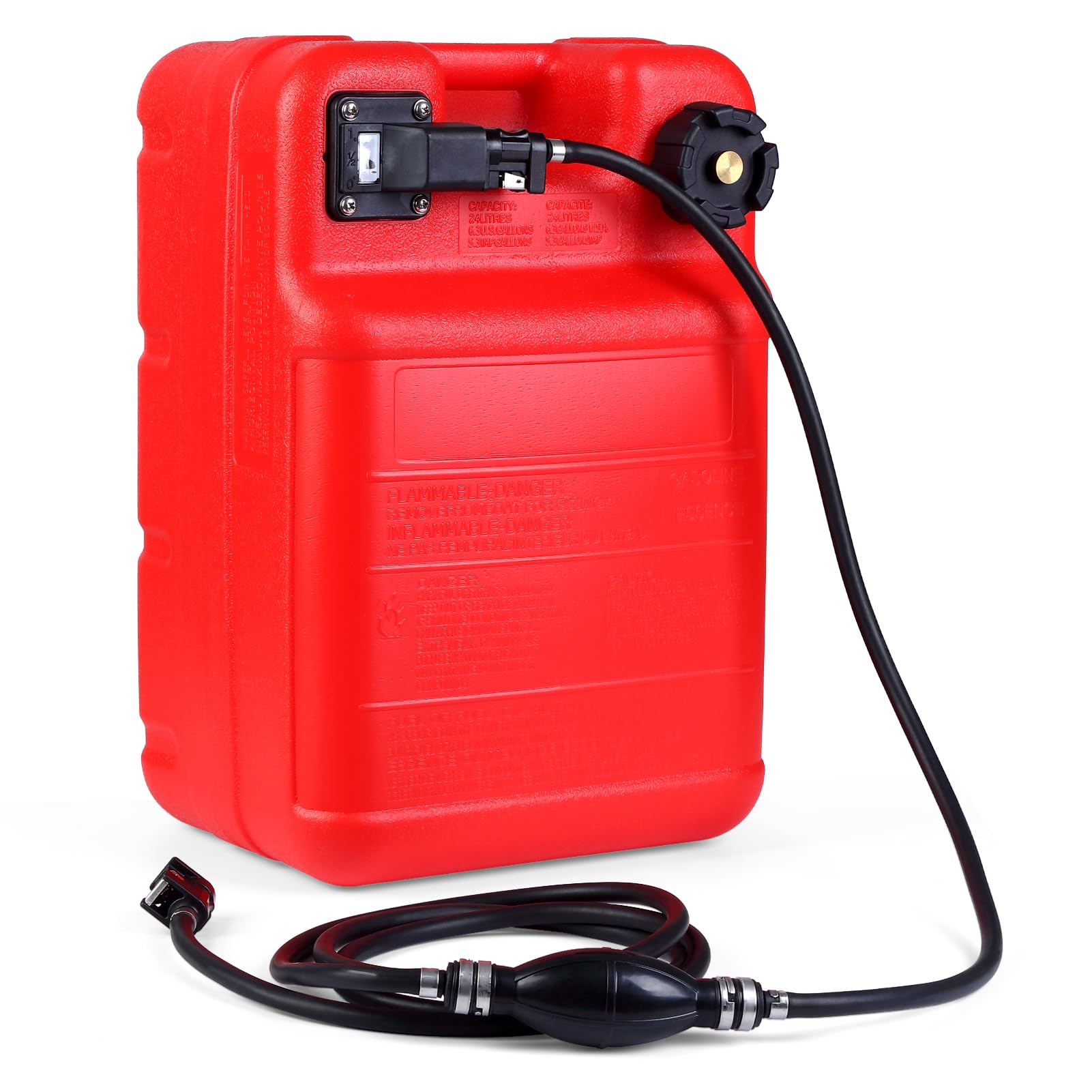 Garvee 6 Gallon Portable Fuel Tank,Easy-to-Carry Replacement Fueling Tank With Handle