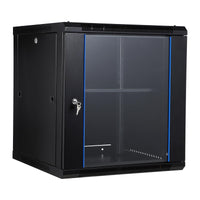 Garvee 12U Wall Mount Network Cabinet - 23.6" Deep Server Rack Enclosure with Locking Glass Door & Removable Side Panels, IT/AV Equipment Rack for Secure Data and Audio-Visual Installations