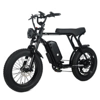 Garvee Electric Mountain Bike for Adults 20" x 4.0 Fat Tire, E-Bike 750W Motor 48V 15.6Ah Removable Battery, Max Speed 40MPH, Shi mano 7-Speed Adult Electric Bicycle for Off-Road Adventures, Black