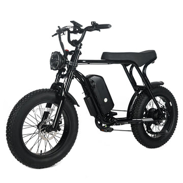 Garvee Electric Mountain Bike for Adults 20" x 4.0 Fat Tire, E-Bike 750W Motor 48V 15.6Ah Removable Battery, Max Speed 40MPH, Shi mano 7-Speed Adult Electric Bicycle for Off-Road Adventures, Black