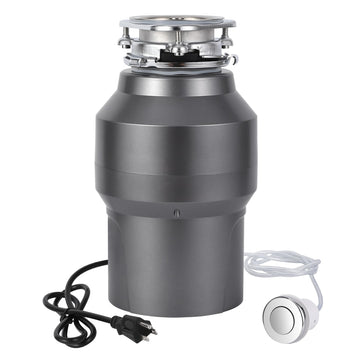 Garvee 1/2 HP Garbage Disposal, Sink Garbage Disposal With Air Switch, Continuous Feed Food Waste Disposer Cleaner With 14 In Power Cord, 380W 3500r/Min,Rose Gold