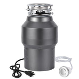 Garvee 1/2 HP Garbage Disposal, Sink Garbage Disposal With Air Switch, Continuous Feed Food Waste Disposer Cleaner With 14 In Power Cord, 380W 3500r/Min,Rose Gold - Grey