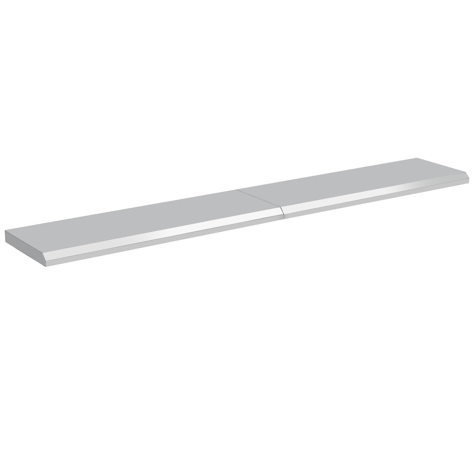 Garvee Folding Concession Shelf 72" x 12" - 304 Stainless Steel, Wall Mount, Drop Down, for Food Truck, BBQ, Restaurant