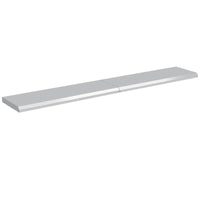 Garvee Folding Concession Shelf 72" x 12" - 304 Stainless Steel, Wall Mount, Drop Down, for Food Truck, BBQ, Restaurant