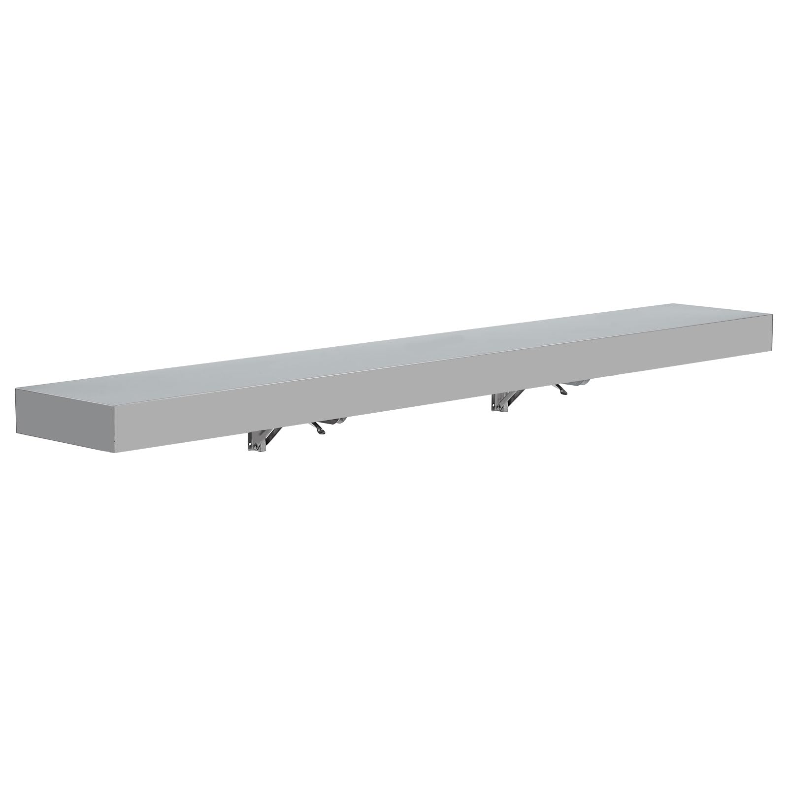 Garvee Concession Shelf 70 x 12x1.6inch - Stainless Steel Drop Down Folding Serving Food Shelf, Stand Serving for Concession Trailer Serving Window, for Food Truck, Grill Area, Restaurant, Garage