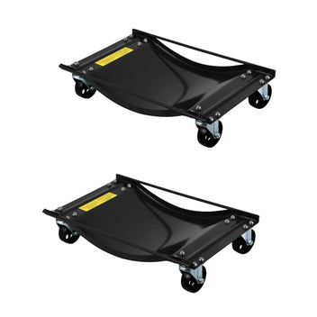 Garvee Heavy Duty Car Dolly Set of 4 with 3.5" Steel Wheels, 10000LBS Capacity, Vehicle Dollies 24"x15", Steel, Universal Fit