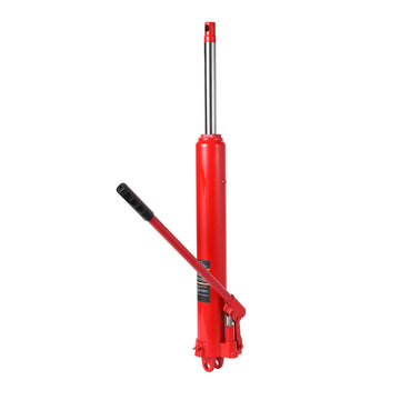 Garvee 8 Ton Hydraulic Long Ram Jack with Single Piston Pump & Clevis Base for Engine Hoists, Garage Cranes, Farm Use, Adjustable 24.8"-43.7", Heavy Duty Steel