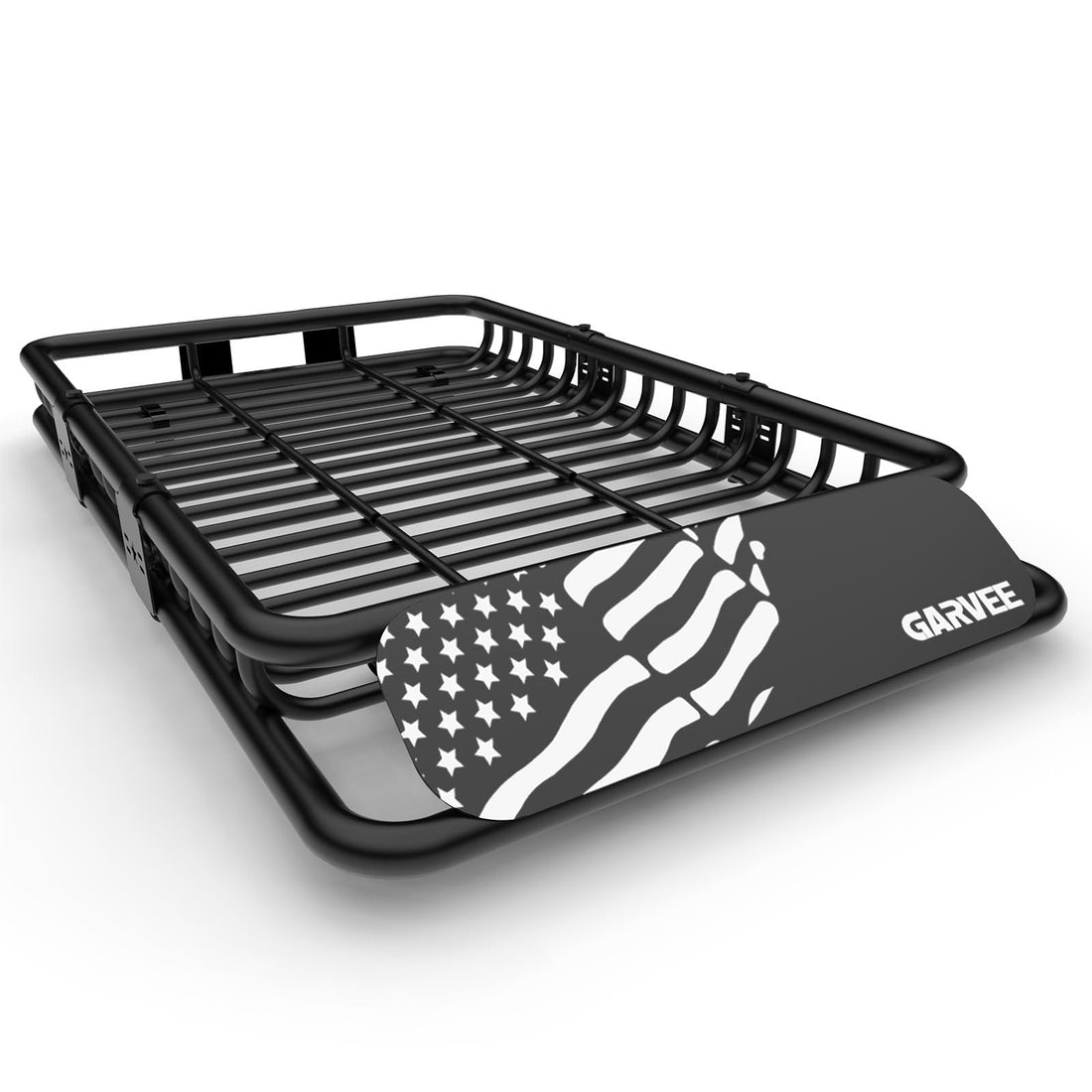 Garvee 64"x 39"x 6" Roof Rack Basket Rooftop Cargo Carrier with Extension Black Car Top Luggage Holder Universal for SUV Cars