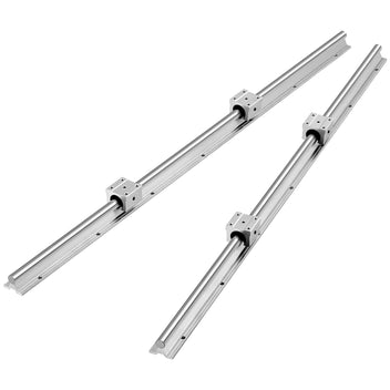 Garvee Linear Rail Slide SBR20-1500mm (2 PCS) and 4 PCS 4SBR20UU Bearing Blocks, Linear Bearing CNC Kit for Automated Machines DIY Project and Equipment