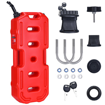 Garvee Secure 30L Portable Gas Tank with Locking Mounting Bracket – Heavy-Duty HDPE Fuel Container for Car, Motorcycle, ATV, UTV, Off-Road – Key Lock, U-Bolt for 1" Tube – US Market, 2 Gallon Compatible, Lockable