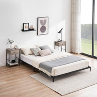 Garvee 6 Inch Low Full Bed Frame Heavy Duty Metal Mattress Foundation Platform Sturdy Steel Slat No Box Spring Needed, Easy Assembly, Noise Free