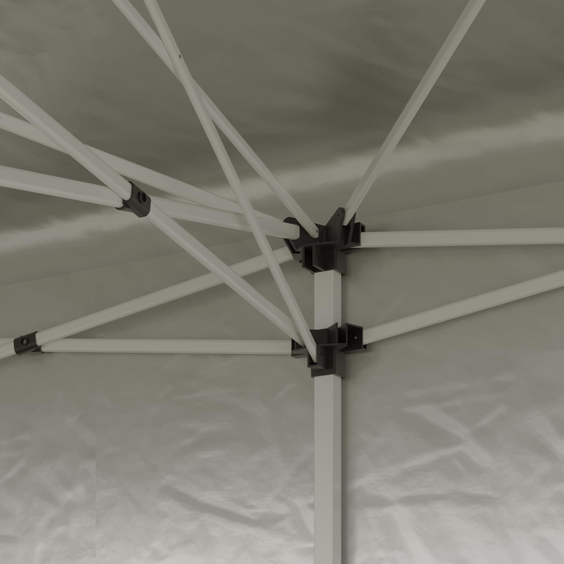 Garvee 10' X 20' Pop-Up Canopy Tent with 210D Oxford Fabric - Portable Instant Commercial Canopy Includes 4 Sidewalls, 12 Stakes, and 6 Sandbags for Farmers Markets, Weddings, and Camping, Khaki