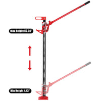 Garvee 60" High Lift Farm Jack 7000lb Capacity Ratcheting Mechanism High-Strength Steel Rust-Resistant Multi-Tool Off-Road Utility