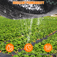 3.2oz 6.5*300ft Premium Landscape Fabric, Weed Block Pro - GARVEE